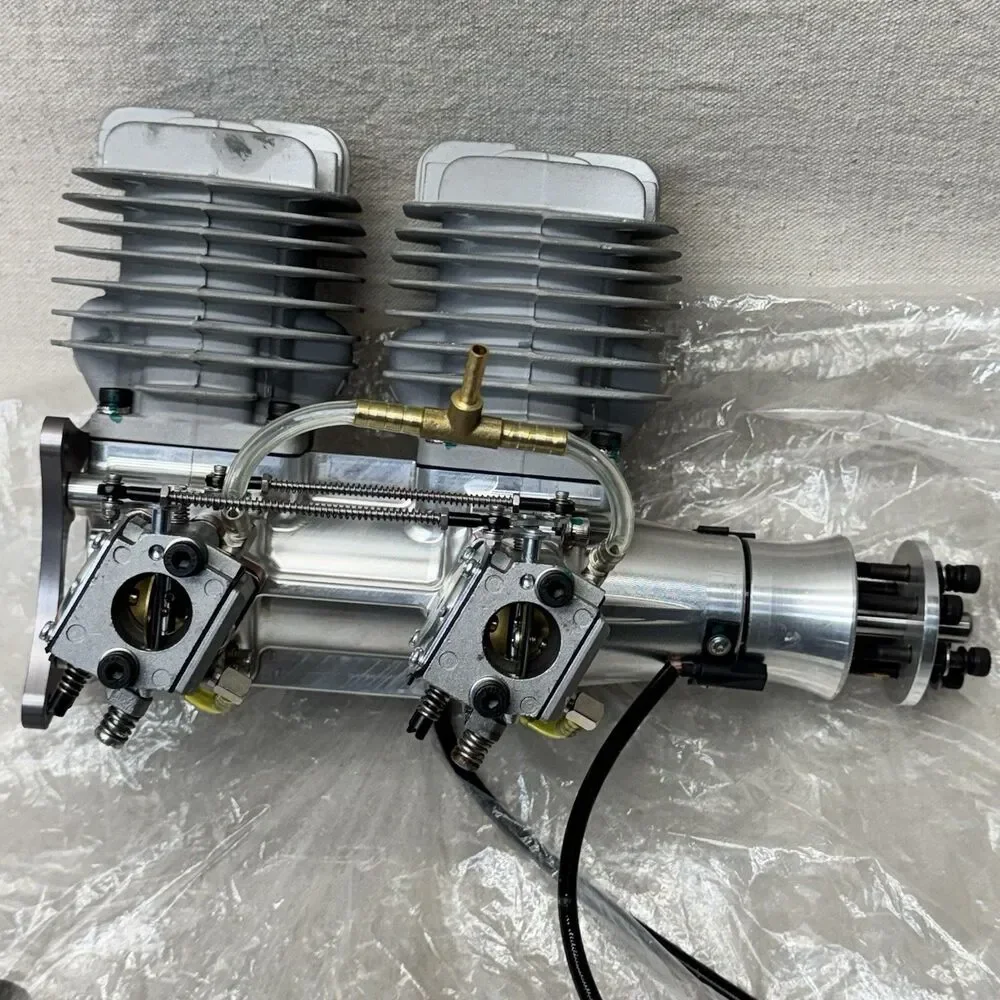 DLA116i2 116cc Inline Twin Gas RC Plane Engine W/muffler & Ignition - New